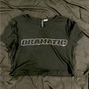 DRAMATIC bling crop top